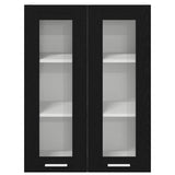 Hanging Cabinet Black Oak 60 x 31 x 80 cm Engineered Wood 884315