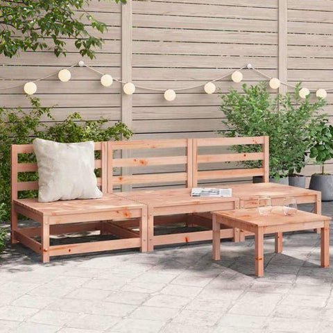 Garden Sofas Armless 3 pcs 70x70x67 cm Solid Wood Douglas 837933