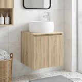 Wall-Mounted Sink Vanity Sonoma Oak 49.5 x 44.5 x 66 cm 890454