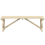 Garden Bench Natural wood Solid fir wood 115 cm Durable 365111