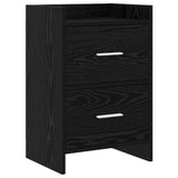Bedside Tables Black Oak 40 x 30 x 60 cm Engineered Wood 8010965