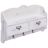 Wall Mounted Coat Rack White 50x10x34 cm Wood 284239