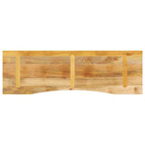 Desk Top with Curve 160x50x2.5 cm Solid Wood Rough Mango 370183