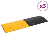 Speed Hump 3 pcs Yellow&Black 97x32.5x4 cm Rubber 3157043