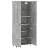 Highboard Concrete Grey 69.5x34x180 cm Engineered Wood 3199541