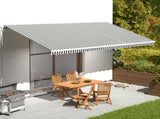 Replacement Fabric for Awning Anthracite and White 6x3 m 311993