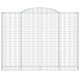 Arched Gabion Basket 300x50x220/240 cm Galvanised Iron 153521