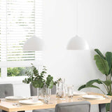 ZNTS Pendant Lamps 2 pcs Height Adjustable E27 White Ø 30 cm Metal 4103452