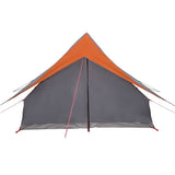 Family Tent with Roof Grey and Orange 256 x 256 x 185 cm 4100678