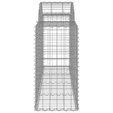 Arched Gabion Baskets 13 pcs 200x50x80/100 cm Galvanised Iron 3146310