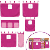 Bunk Bed without Mattress Pink 90x200 cm Solid Wood Pine 3283948