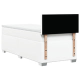 Box Spring Bed with Mattress White 100x200 cm Faux Leather 3286109