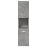 3 Piece Bathroom Furniture Set Concrete Grey Engineered Wood 3324868
