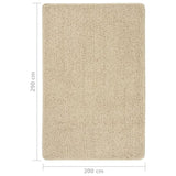 Shaggy Rug Cream 200x290 cm Anti Slip 340391