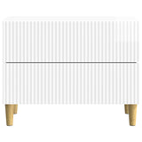 Bedside Cabinet with Drawer High Gloss White 62 x 34.5 x 48 cm 894549