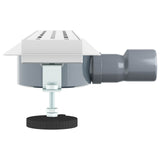 Shower Drain Line Design with 360&deg Siphon Silver 60 cm 42015980