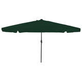Garden Parasol Green 395 x 395 x 245 cm Polyester 42003645