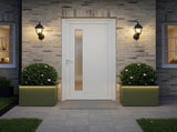 Garden Planter with LED 2 pcs Olive Green 40 x 60 x 40 cm Steel 8008147