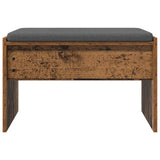 Hall Bench with Cushion Old Wood 63 x 38 x 40 cm 891550