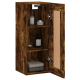 Wall Mounted Cabinet Smoked Oak 34.5x34x90 cm Engineered Wood 830521