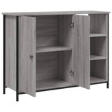 Sideboard Grey Sonoma 100x33x75 cm Engineered Wood 835552