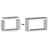 Firewood Rack 100x40x60 cm Galvanised Steel 850987