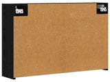 Bathroom Mirror Cabinet Black Oak 73.5 x 16 x 62.5 cm 889168