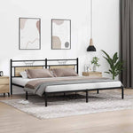 Bed Frame without Mattress Sonoma Oak 200x200 cm Engineered Wood 4106799