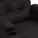 Massage Chair Black Faux Leather 339129