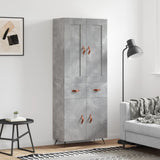 Highboard Concrete Grey 69.5x34x180 cm Engineered Wood 3199853