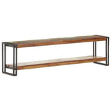 TV Cabinet Mixed colour finish Solid reclaimed wood, Iron 320793