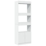 Highboard White 63x33x180 cm Engineered Wood 3309600
