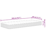 Bonnell Spring Mattress Medium 80x200 cm 372968