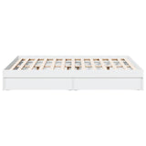 Bed Frame with Drawers without Mattress White 140x200 cm 3280657