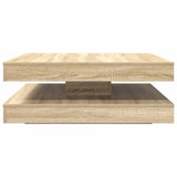 Coffee Table 360-Degree Rotatable Sonoma Oak 90x90x34.5 cm 3321353