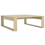 ZNTS Coffee Table Sonoma Oak 100x100x35 cm Engineered Wood 808633