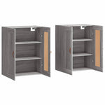 Wall Mounted Cabinets 2 pcs Grey Sonoma Engineered Wood 3197999
