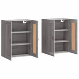 Wall Mounted Cabinets 2 pcs Grey Sonoma Engineered Wood 3197999