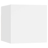 10 Piece TV Cabinet Set White Engineered Wood 3078737