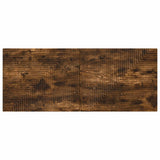 Wall-Mounted Headboard HAARLEM Smoked Oak Engineered Wood 896970