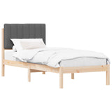 Bed Frame with Upholstered Headboard Dark Grey 80 x 200 cm 878080