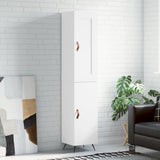Highboard White 34.5x34x180 cm Engineered Wood 3200105