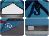 Backpacking Tent Blue 2-Person 185T Polyester with PU Coating 42017410