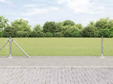 Welded Wire Fence with Concrete Base 100 x 0.5 m 3352375