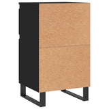 Sideboards 2 pcs Black 40x35x70 cm Engineered Wood 831167