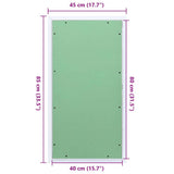 Access Panel Green and Silver 45 x 85 cm 4018460