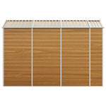 Garden Shed Light Brown 191x300x198 cm Galvanised Steel 3188277