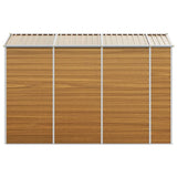 Garden Shed Light Brown 191x300x198 cm Galvanised Steel 3188277