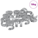 Cam Lock Nuts 8372 pcs Silver Metal 864357