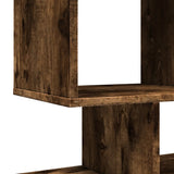 Room Divider Bookcase Smoked Oak 92x29x112 cm Engineered Wood 858124